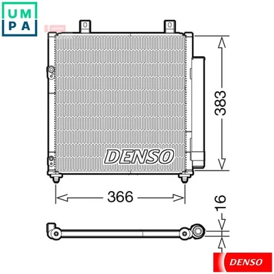 CONDENSER AIR CONDITIONING DCN45007 FOR MITSUBISHI SPACE/MIRAGE/STAR/Hatchback - Image 1 of 4