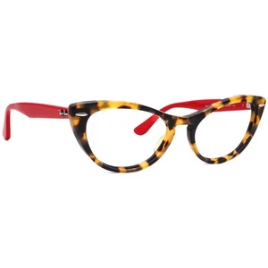 Ray-Ban Eyeglasses RB 4314-V Nina 5937 Tokyo Havana/Red Cat Eye Italy 54[]18 140 - Picture 1 of 6