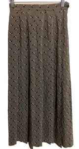 Hermosa falda de seda plisada Saks Fifth Avenue talla 6 marrón negra 5L64 - Imagen 1 de 5
