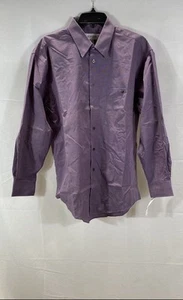 Yves Saint Laurent Men Purple Button Down Shirt Size Medium - Picture 1 of 4