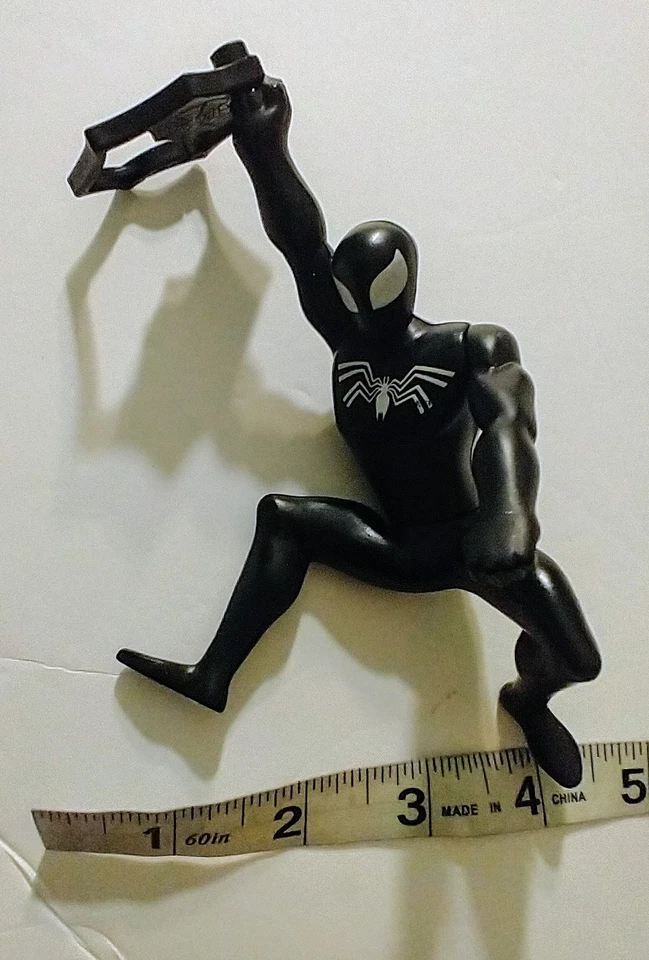 Figura de acción Marvel McDonald’s Black Spider-man 2009 cuerda aprox. 5" Foto 1 de 4