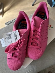 Adidas Superstars Supercolor Sneaker Pharrell Williams Größe 42 2/3 In Pink Neu! - Bild 1 von 6