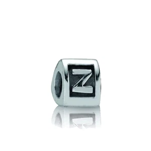 Pandora Authentic Silver Alpha Letter L Block Initial Charm - Picture 1 of 3