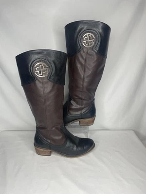 Botas Baretrap Paramount Negro/Marrón Oscuro Mujer Talla 7.5M con Caja Foto 1 de 4