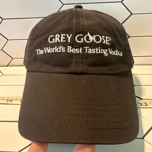 Grey Goose Strapback Bartender Hat Cap Rare HTF Vodka Brand Logo Merch - Picture 1 of 14
