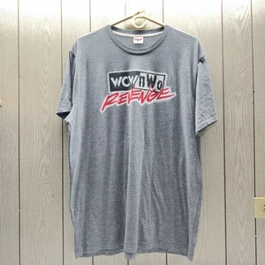 Camiseta de lucha libre para hombre Homenaje WCW NWO Venganza Gris Brezo XL Preloved - Imagen 1 de 5