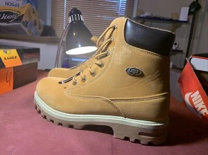 Lugz EMPIRE HI Mens Wheat MEMPHK-747 6-Inch Lace Up Boots Size 10 - Picture 1 of 12