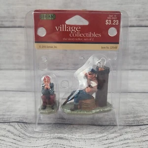 LEMAX Village 2001 coleccionables The Story Teller conjunto de 2 estatuillas nuevo #12534w - Imagen 1 de 2