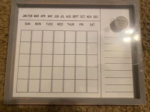 New Gray dry erase memo board  size 10”x12” - Picture 1 of 5