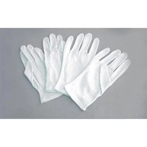 Large White Cotton Gloves, 12 Pairs   - Imagen 1 de 1