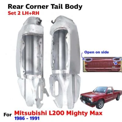 Rear Corner Tail Body Cover Fits Mitsubishi L200 Mighty Max Pickup 1986-91 Set 2 Foto 1 de 4