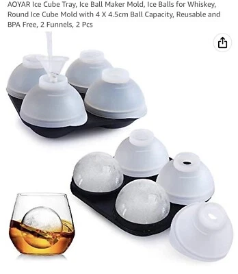 AOYAR Ice Ball Mold Ice Ball Maker BPA-free Silicone Ice Tray for Cocktail, Whis - Image 1 of 4