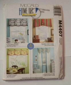 McCall's 4407 Valances 2 Hour Patterns - Picture 1 of 2