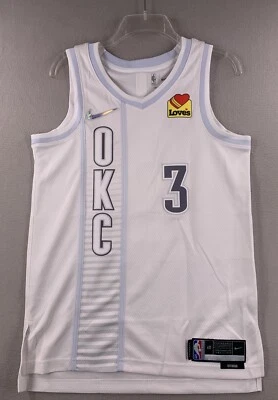 Josh Giddey Oklahoma City Thunder Nike 2021/22 City Edition Swingman Jersey OKC - Image 1 of 4