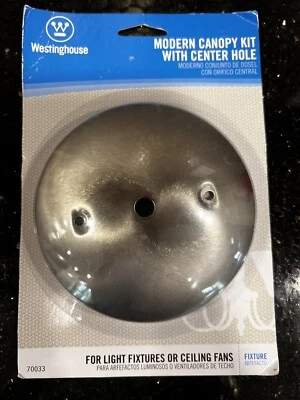 New Westinghouse 7003300 Brushed Nickel Finish Metal Ceiling Canopy Kit NIP - Image 1 of 4