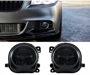 BMW F10 F11 LCI M SPORT LED SMOKED FOGLIGHTS FOGLAMPS FOGS 13-17 PAIR LEFT RIGHT - Picture 1 of 1