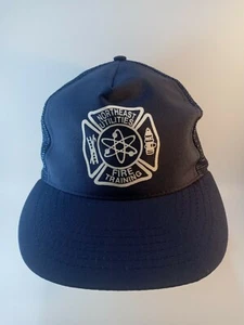 Vintage Trucker Hat Northeast Utilites Fire Training Snapback  - Picture 1 of 6