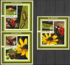 GUINE-BISSAU - 2003 MNH "INSECTS Of The WORLD" Three Souvenir Sheets (A) ! - Picture 1 of 1