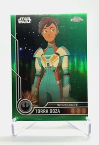 2023 Topps Chrome Star Wars Myrna Velasco as Torra Doza #41 Green Refractor /99 - Picture 1 of 2