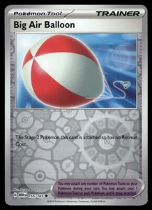 Big Air Balloon Reverse Holo NM 155/165 Scarlet & Violet 151 Pokemon Card - Picture 1 of 1