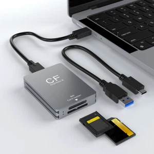 2 in 1 CFexpress Type A SD Card Reader CFexpress Reader USB 3.2 10Gbps for SLR - Afbeelding 1 van 9