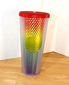 Starbucks China 2021 24oz Valentine's Rainbow Diamond Studded Tumbler Tasse NEU - Bild 1 von 9