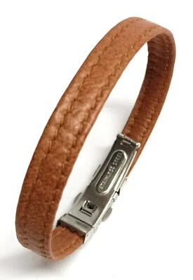 Pulsera cuero Autentico | Cierre Reloj | Pulsera Piel Lisa | Varios Colores - Imagen 1 de 4