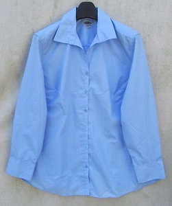 Edwards DONNA manica lunga 5295 nuova senza etichette blu CAMICIA 3XL 2XL popeline blusa top PLUS - Foto 1 di 4