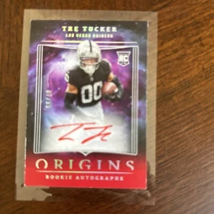 2023 Origins Tre Tucker RC Red Rookie Autographs Auto /99 Las Vegas Raiders - Picture 1 of 2