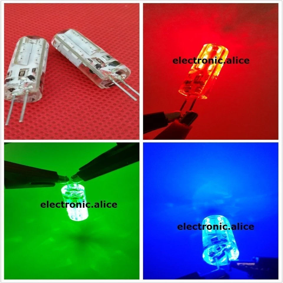 G4 2W 2 watt 24LED SMD 3014 LED Red Green Blue Light Bulb DC 12V - Image 1 of 1