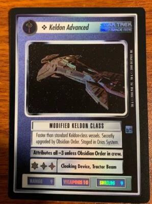 2000 Decipher Star Trek Reflections Keldon Advanced Used Free Shipping - Image 1 of 2