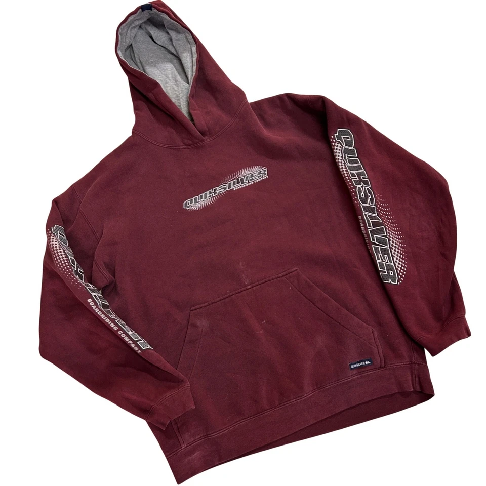 Sudadera con capucha gráfica Quiksilver para hombre pequeña patinadora Y2K Foto 1 de 4