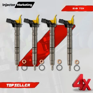 4X Inyector 0986435360 Bosch 03L130277 VW AUDI SEAT SKODA 2.0 TDI 0445116030 - Imagen 1 de 17