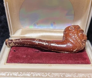 Antique Cracker Jack Lion Face Soap Bubble Pipe Toy Prize Germany - Picture 1 of 4