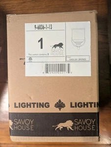 Savoy House Melrose 1 Light Sconce in English Bronze - Picture 1 of 2