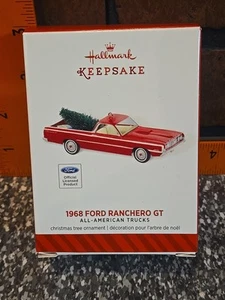 GENUINE Hallmark Keepsake 1968 Ford Ranchero GT Ornament All American Trucks Red - Picture 1 of 10