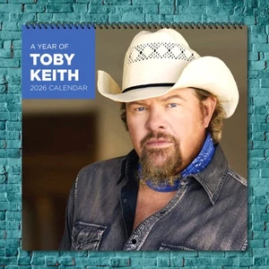 Calendario de pared Toby Keith 2026, calendario de fotos de celebridades de 12 meses - Imagen 1 de 4