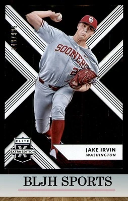 2018 Panini Elite #198 Jake Irvin Washington Nationals #/999 (4A4) - Image 1 of 2