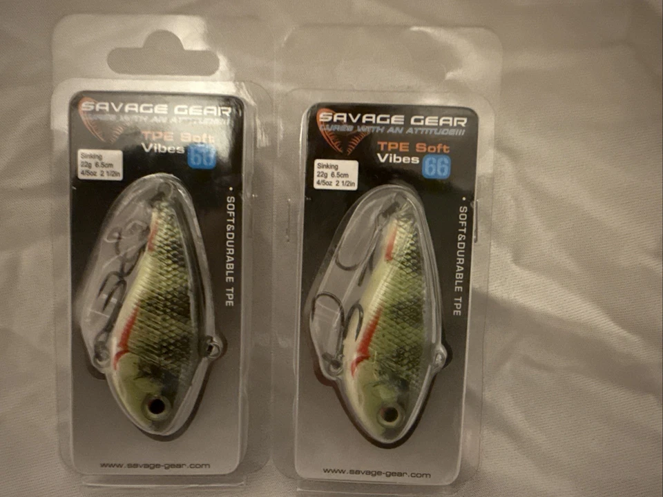 Savage Gear Lipless Crankbait TPE Soft Vibe 66 Yellow Perch