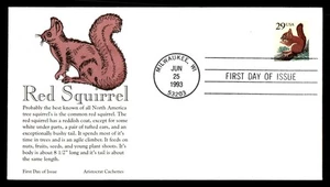 Mayfairstamps US FDC 1993 Red Squirrel First Day Cover aat_90739 - Picture 1 of 2