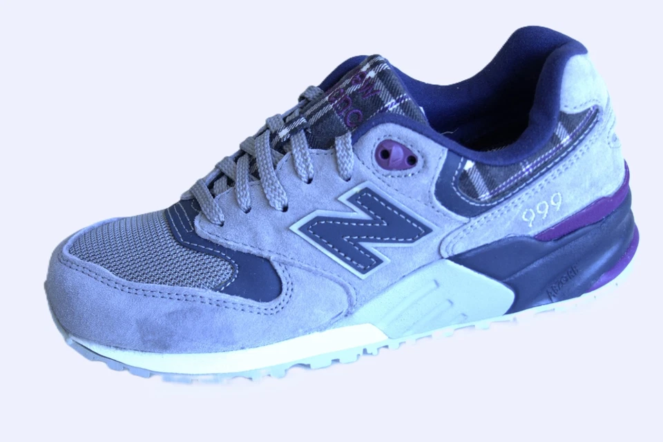 Zapatos para mujer New Balance 999, gris/púrpura talla 5,5. Leer descripción Foto 1 de 4