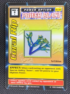 Coral Rip Bo-44 1st Edition Digimon Digital Monsters Bandai 1999 NonFoil - Foto 1 di 2