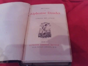 DAUDET (Alphonse) - Contes du Lundi. Lemerre, vers 1880, reliure d'époque. - Imagen 1 de 7