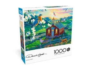 Buffalo Jigsaw Puzzle;  School Days;  art by Darrell Bush;  1,000 pcs - Picture 1 of 2