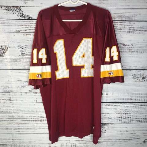 Vintage Champion Brad Johnson #14 Washington Redskins NFL Jersey Mens Size 48 XL Cover