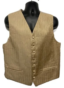 Men's THE PISCADOR Formal Party Wedding Waistcoat Casual Vest Gold Size XL vtd - Picture 1 of 4
