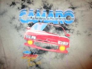 Retro 80s 90s TIE DYE Z28 CAMARO T SHIRT Chevy Chevrolet Sports Car Adult LARGE - Picture 1 of 3