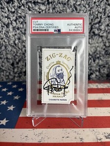 Tommy Chong Signed Zig Zag Cigarette Rolling Papers Card Auto Cheech PSA/DNA ��