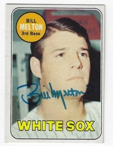 Autographed BILL MELTON Chicago White Sox 1969 Topps card #481 w/COA - Picture 1 of 1