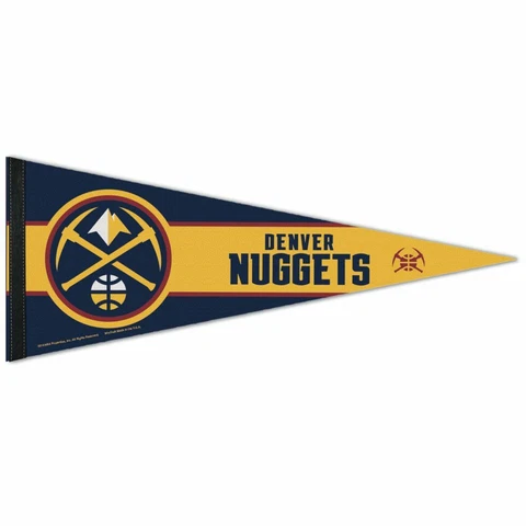 DENVER NUGGETS LOGO ROLL UP PREMIUM FELT PENNANT 12"x30" NEW WINCRAFT 👀 Cover